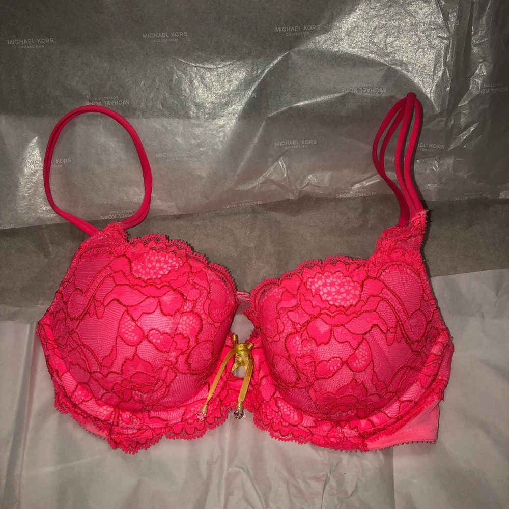Victoria's Secret Pink Neon Push Up Bra